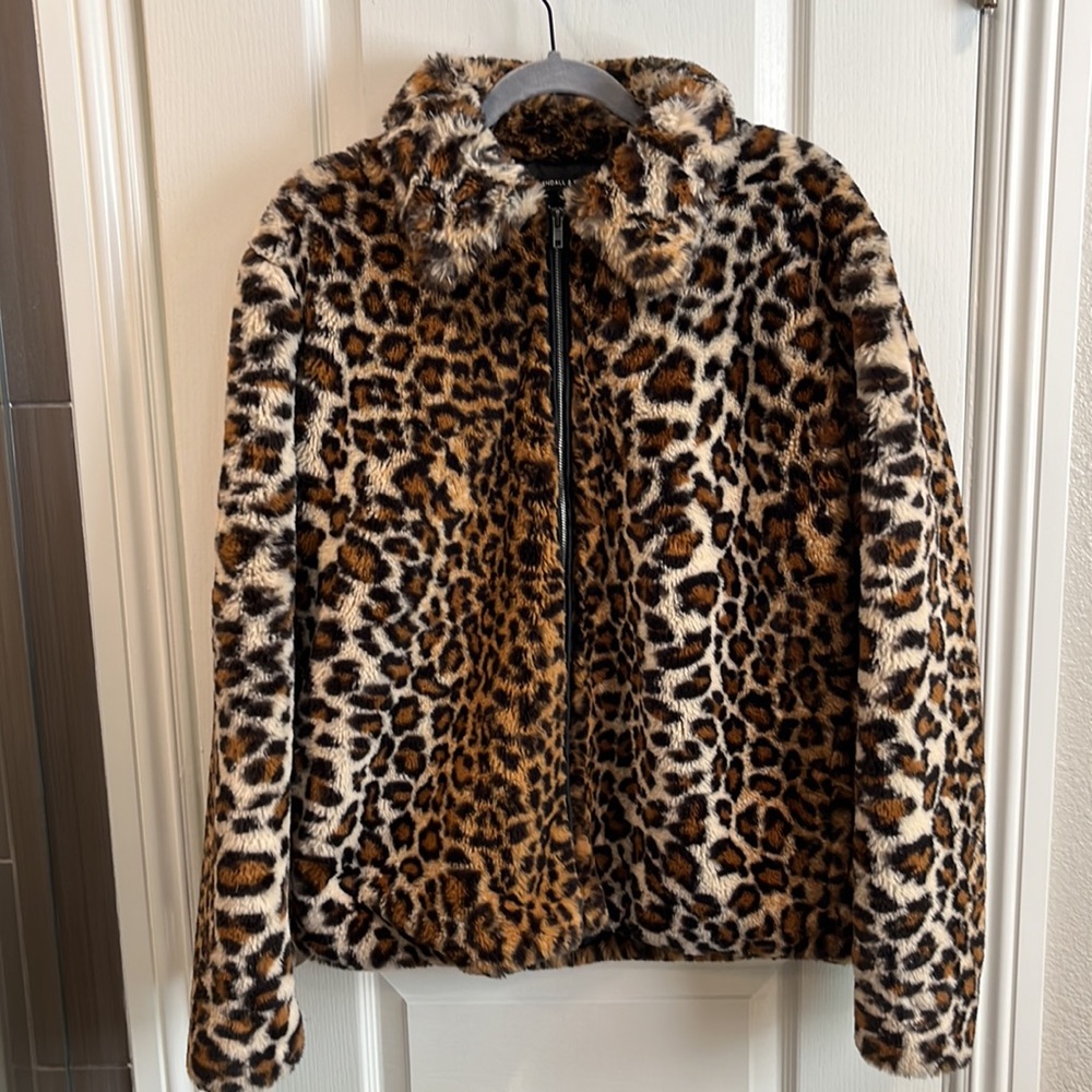 Kendall & Kylie Cheetah Fur Jacket